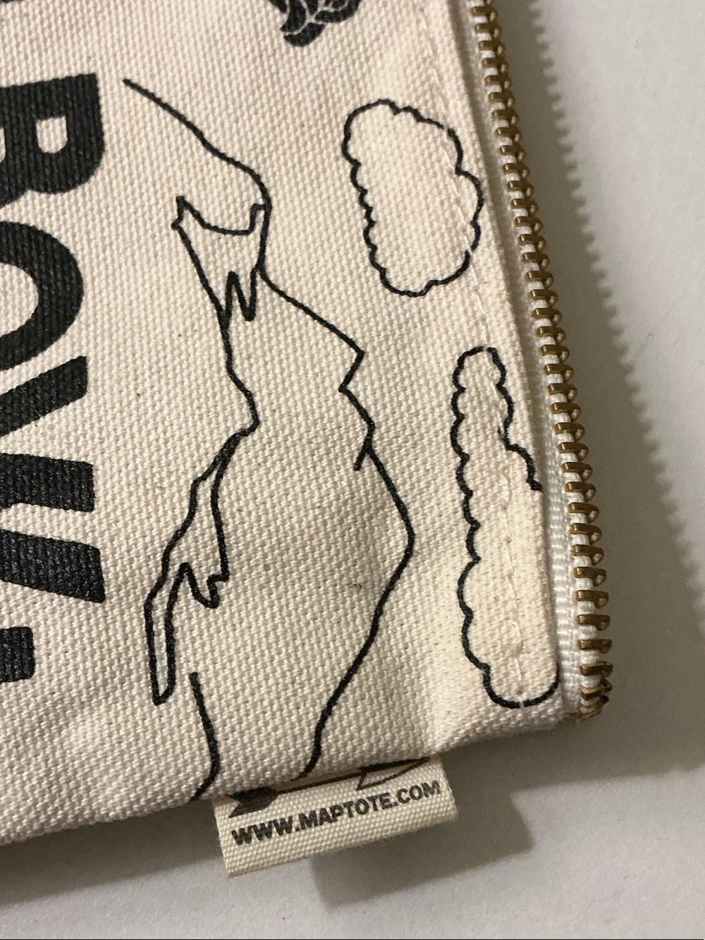 Maptote canvas pouch